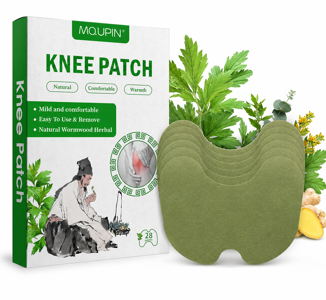 Herbal Knee Pain Relief Patch (Pack of 10)