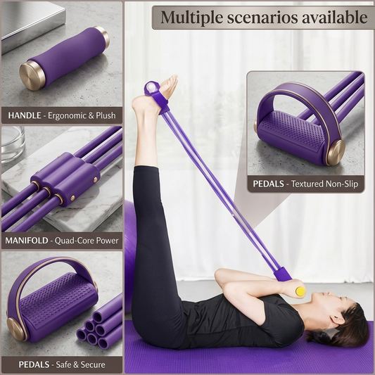 8 tube Multifunction Pedal Resistance Band Trainer