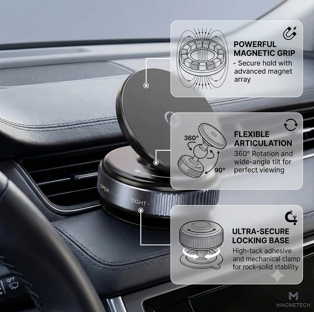 Magnetic Navigation Phone Holder