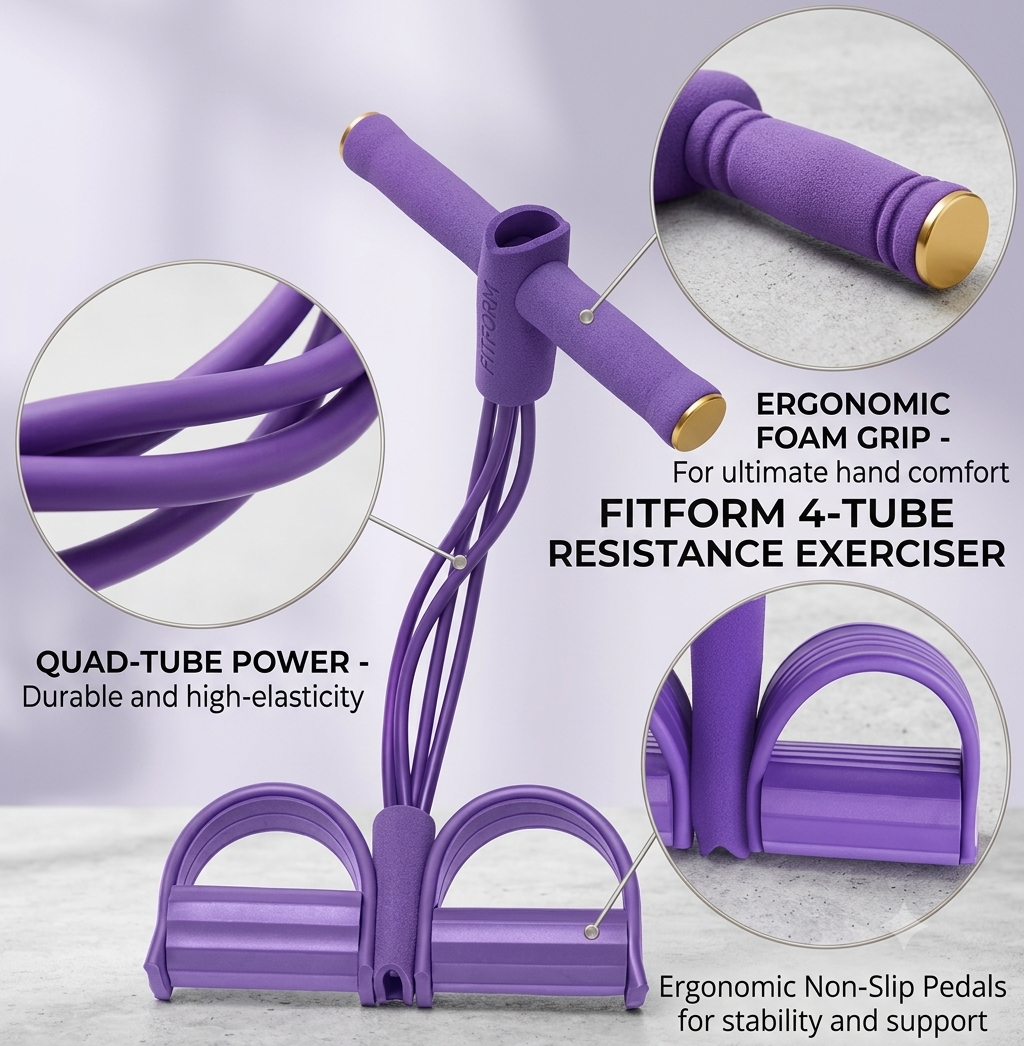 8 tube Multifunction Pedal Resistance Band Trainer